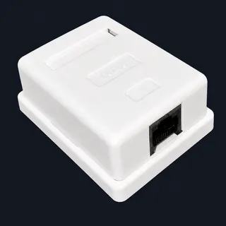 CAT5e Single Surface Mount Data Box (ABS) product image