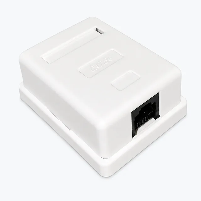 CAT5e Single Surface Mount Data Box (ABS) product image