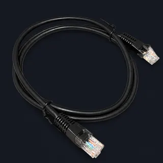 Attac 1m CAT5E UTP RJ45 Patch Lead - Black (AP1BK) product image